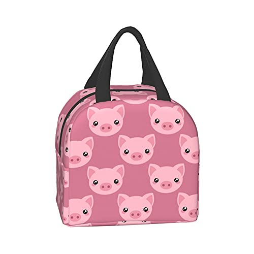Prelerdiy Cute Cartoon Pig Lunch Box - Insulated Lunch Bags For Kids Boys Girls Reusable Lunch Tote Bags, Perfect For School/Camping/Hiking/Picnic/Beach/Travel #TOP7