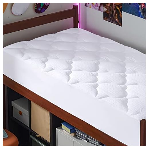 Bedsure Twin XL Mattress Pad - Cooling Cotton Mattress Cover for College Dorm, Quilted Fitted Pillow Top Mattress Topper with Deep Pocket Fits 8"-21" Mattress, Breathable Pillowtop Extra Long, White