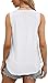 OFEEFAN Womens Summer Tops Loose Fitting Tank Tops for Women White Tank Tops Women White S