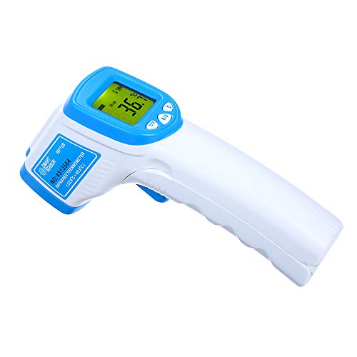 Roloiki HF150 Termômetro infravermelho sem contato Termômetro LCD digital Medidor de temperatura cor