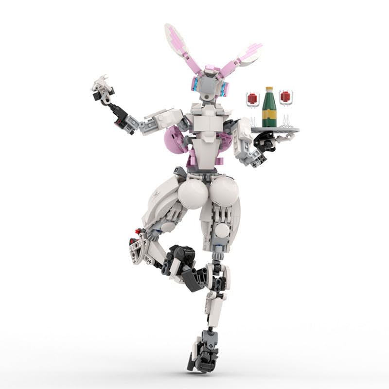 Gioco di animazione personaggio Building Block Model, MOC Robot Building Kit, Mecha Action Figure Mattoni Model Set (468 pezzi)