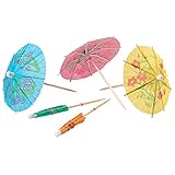 Utopia Paraguas de papel para cóctel, 10 cm, paquete de 100