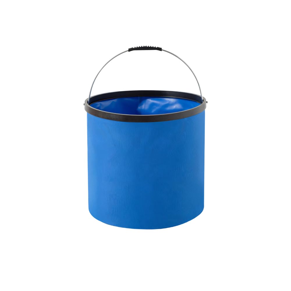 Foldable Bucket, 10L/20L Large Capacity Portable Water Bucket with Metal Handle, Folding Water Container for Fishing Camping Hiking Washing