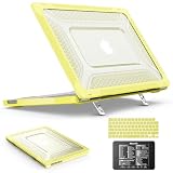 SEYMAC stock Case for MacBook Neo (A18 Pro) 2026 13 inch, Shock-Absorbing Protection with Folding Stand &Mouse Pad Case for MacBook Neo (A18 Pro) 2026 13 inch, Yellow