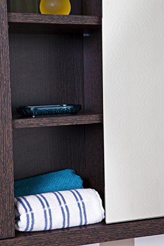 Intradisa 8910 Bathroom Cabinet with Mirror Door, Wengue, 60 x 61 x 18 cm Intradisa 8910 Bathroom Cabinet with Mirror Door, Wengue, 60 x 61 x 18 cm