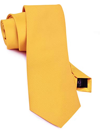 Image of GUSLESON Classic New 3.15 inch(8cm) Men's Solid Color Necktie Wedding Business Tie + Gift Box