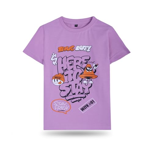 Image of T2F Boys Cotton Printed Regular Fit T-Shirt (Pack of 5)