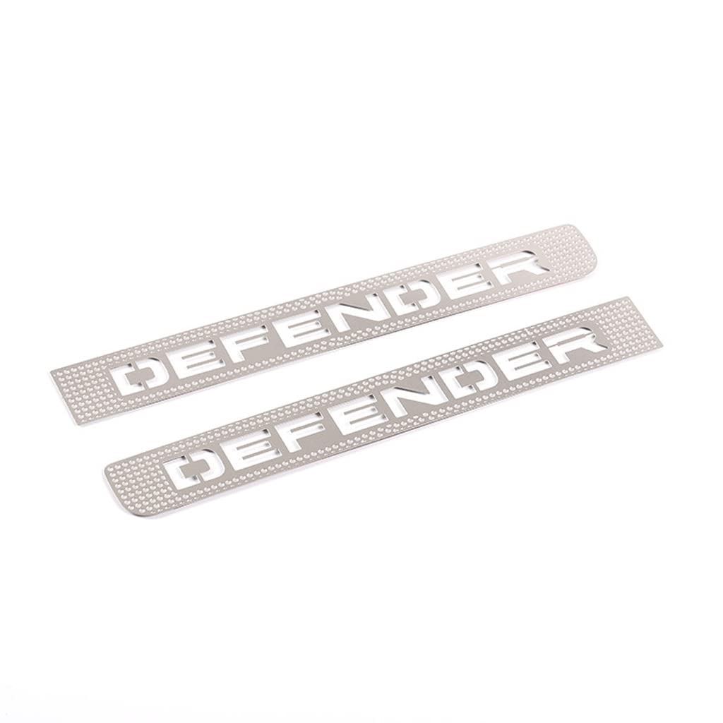 SHIFENG Kompatibel mit Defender 90 110 2020 2021 2022 Edelstahl Auto Nebelscheinwerfer Schutz Abdeckung Verkleidung Zubehör