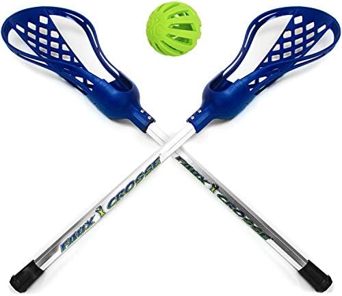 Marky Sparky Faux Crosse - Easy to Play Throw and Catch with Two Lacrosse Style Sticks & 1 NoMo-Chasee Ball | Outdoor Play for Kids & Adults of All Ages | Fun Outdoor Games for Boys and Girls