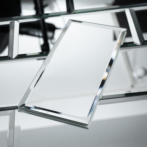 V-MOZZA Greek Silver Beveled Mirror Tiles