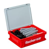 fischer Abstandsmontagesystem TherMax 12 / 110 M12 im praktischen Handwerkerkoffer, Dämmstoffdübel zur Befestigung hoher Lasten in Wärmedämmverbundsystemen, mit Anti-Kälte-Konus, gvz, 25 Stück – Ansicht 3