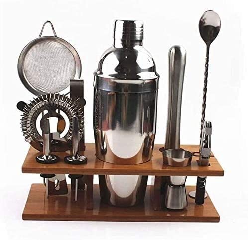Kit bartender 10 piezas con coctelera y soporte miniatura 1