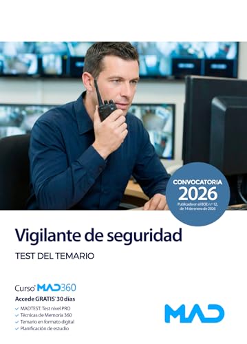 Vigilante de seguridad. Test del temario