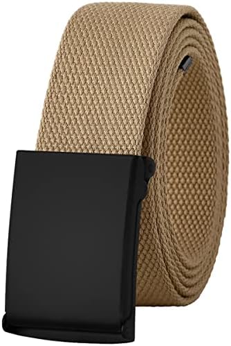 Canvas Web Belt Fully Adjustable Cut to Fit Golf Belt Flip Top Buckle