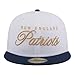 New Era Men's White/Navy New England Patriots Scripted 59FIFTY Fitted Hat