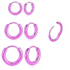 3 Pairs Pink, 8mm+10mm+12mm