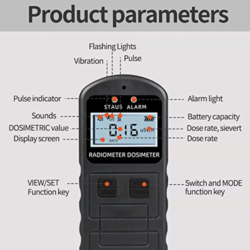 image for NC Geiger Counter Nuclear Radiation Detector,Beta Gamma X-ray Tester H