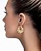 18K Gold Plated Chunky Curve Twisted Open Hoop Statement Stud Earrings with CZ for Women by SNGIA, Large Handmade Spiral Texture Braided Formal Trendy Hoop Jewelry Gifts, Big Circle Geometric Shell Beachy Vacation Fashion Hanging Earrings Accessories, Vintage Retro Thick Bohemian Nickle Free Circular Sun Dangle Earrings.
