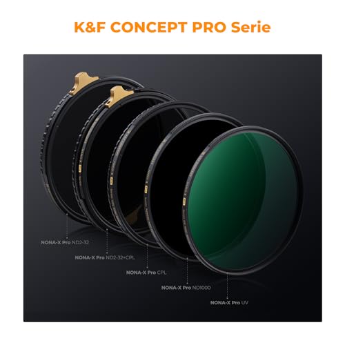 K&F CONCEPT Nano-X Pro 95mm Filtro Polarizador Circular Filtro CPL con Marco de Cobre Vidrio Óptico con 36 Capas Revestimiento Nano para Objetivo - imagen 2
