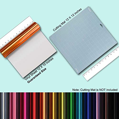 Tvinyl Warehouse Rolo de vinil de transferência de calor metálico HTV de folha laranja 30,5 cm x 1,8