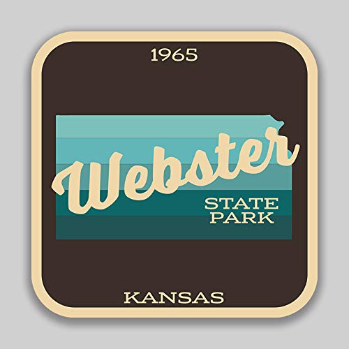 Autocollant Webster State Park Kansas JMM Industries sticker voiture vinyle 10cm