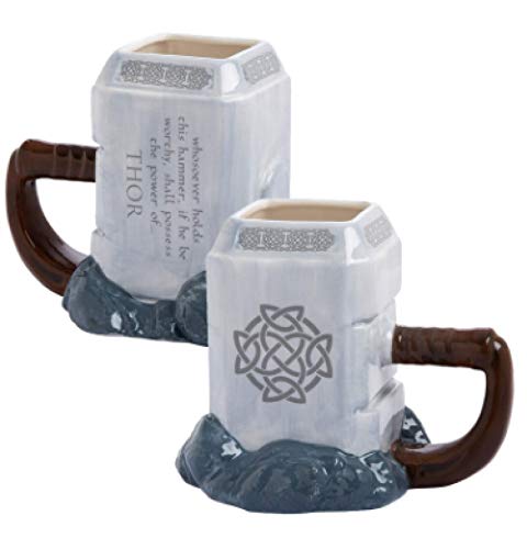 Taza de forma de martillo de Thor tridimensional 3D taza de agua de animación de gran capacidad taza de cerámica taza de martillo Cover