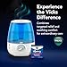 Vicks Filter-Free Ultrasonic Humidifier, Recommended by Pediatricians*, 1.2 Gal Ultrasonic Cool Mist Humidifiers for Bedrooms & Kids Rooms, Works with Vicks VapoPads