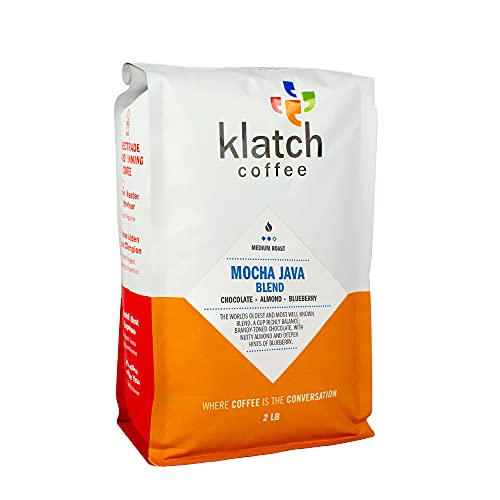Klatch Coffee Mocha Java Blend Medium Roast 2 Pounds miniatura 1