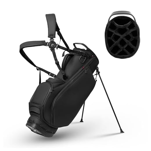 Lightweight Premium Leather Golf Stand Bag