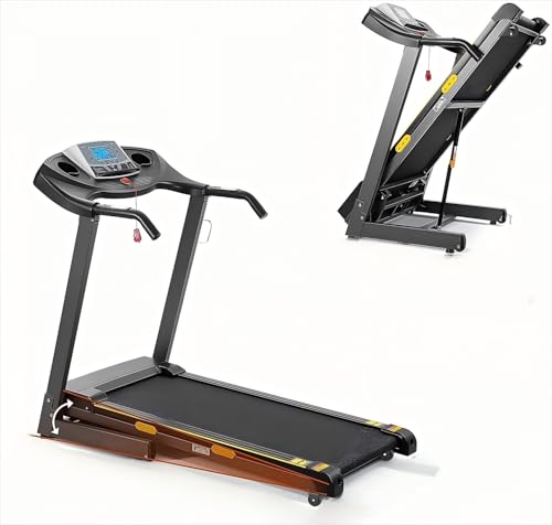 Image of Folding Treadmill with 12% Incline, Home Gym Equipment