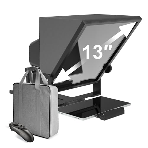 Image of 13 inch Teleprompter for Camera & Tablet with APP Remote Control