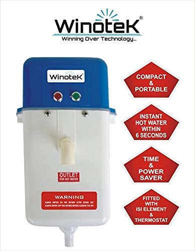 Buy ZIGMA WinoteK Instant Durable Electric ABS Plastic Household Mini Water  Heater Geyser (White) Online at desertcartINDIA