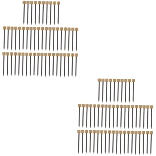 HOMSFOU 2sets Iron Nails Furniture Nails Assortment Kit for Home Office Wall Hanging 50pcs*2