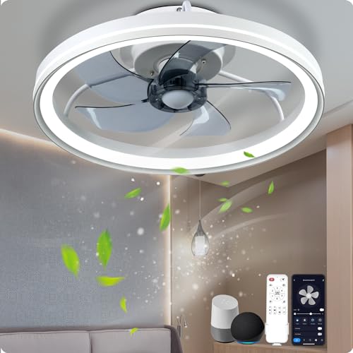 YeetFerret Smart Ceiling Fan with Light, 18.9