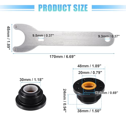 Image of uxcell 1 Set Front Mount Steering Cylinder Seals with Wrench for HC5340 HC5341 HC5342 HC5343 HC5344 HC5345 HC5346