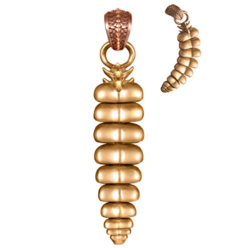 COPPERTIST.WU Sacudible Colgante de Cola de Cascabel de Latón, Joyas Góticas Personalizada, Colgante de Cola de Cascabel para Mujeres y Hombres Cover