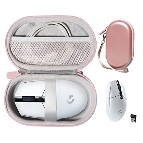 CaseSack Protective Mouse Case for Logitech M510 and G305 Wireless Gaming Mice, Rose Gold