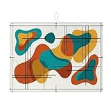 Design flexible et suspendu : le tapis de séchage léger en microfibre offre une protection douce et est livré avec une boucle pour le rangement