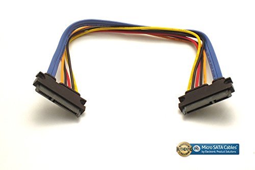 SIENOC 22-pins (7 15) SATA Male naar Female Data en Power Combo Verlengkabel Verlengkabel - SATA Verlengkabel - 30 cm