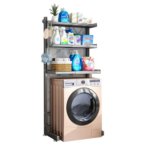 Étagères de rangement pour buanderie modulables avec stratifié réglable - 2