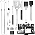 Kaluns Grilling Accessories, Dad Gifts for Fathers Day Grilling Gifts, Heavy Duty Stainless Steel Grill Set BBQ Grill Accessories for Outdoor Grill with Storage Case, Best Gifts for Men Dad