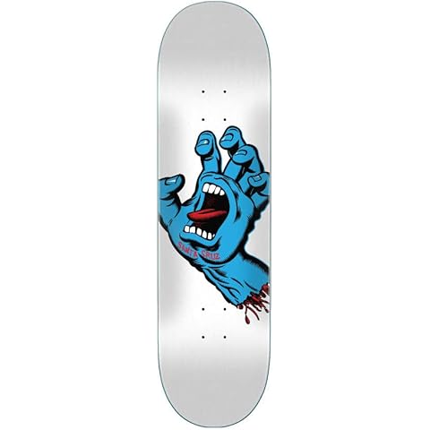 Santa Cruz Screaming Hand 8.25" skateboard deck white Cover