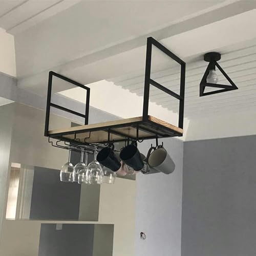 Support à verres à pied suspendu pour bar et restaurant moderne de 100cm - 6