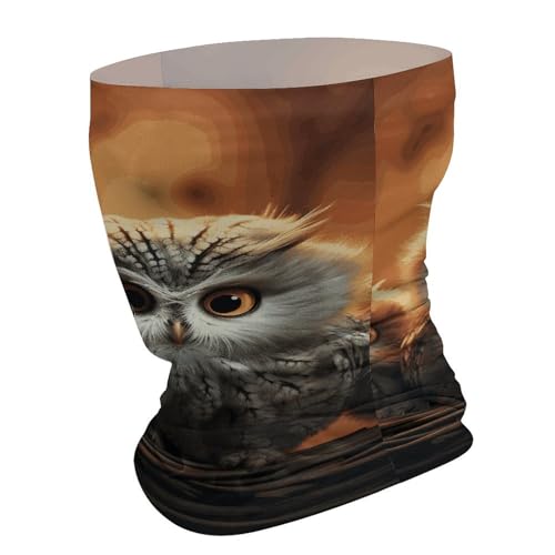 Cute Owl Baby Neck Gaiter Balaclava Face Mask Scarf Sun Protection Headwear Breathable Face Cover3