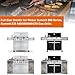 Full-Size Griddle Inserts for Weber Summit 600 Series Grills, Flat Top Griddle for Summit E-640/650/660/670 S-640/650/660/670 Gas Grills with a Smoker Box, Replacement Parts for Weber 67552