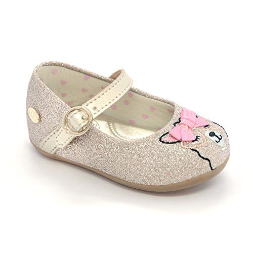 Sapatilha Bebê Klin Cravinho Princess Lhama Cor: Dourado - Tam.: 19
