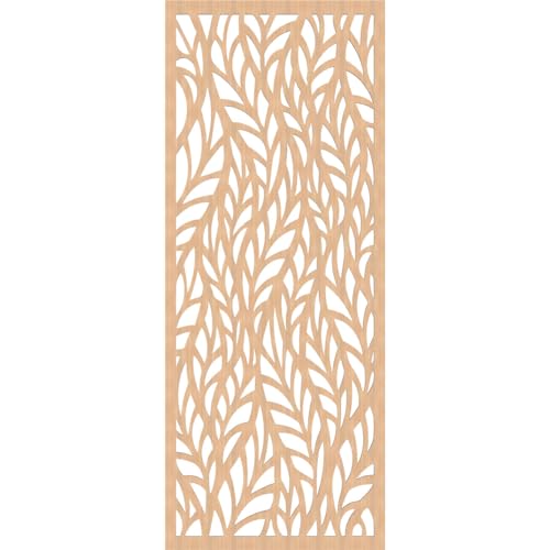 Image of Ortonville Decorative Pierced Fretwork Wood Wall Panels, 29 3 /8 inchW x 74 3 /8 inchH x 3 /8 inchT, Hickory