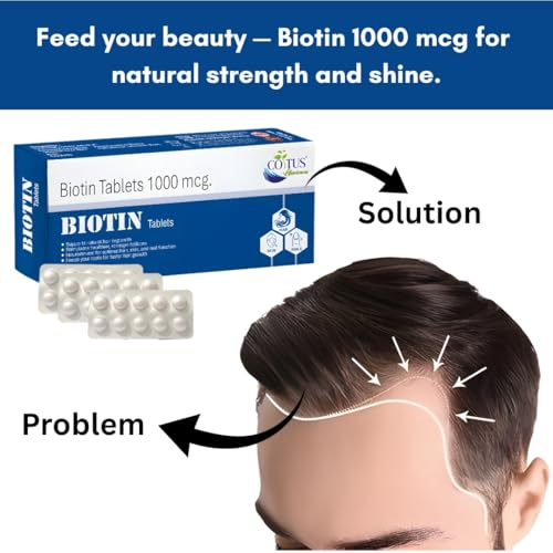 Image of Biotin Tablets For Hair, Nail & Skin Helps Reduce Hairfall, Promotes Growth 60 tablets (2)
