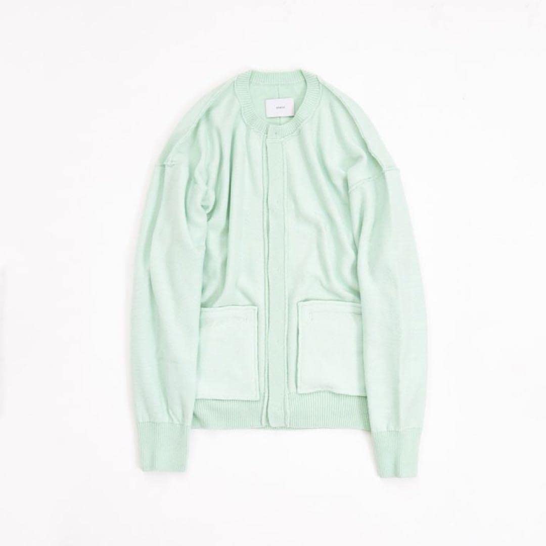 直売オンラインストア stein MOLE YARN INSIDEOUT CARDIGAN MINT