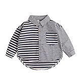 jungen hemden langarm Der Stoff ist gestricker Baumwollstoff, der Hauptgewebegehalt ist 95 (%), was dem Baby mehr Komfort und Sicherheit bietet und mehr Mütter beruhigt.